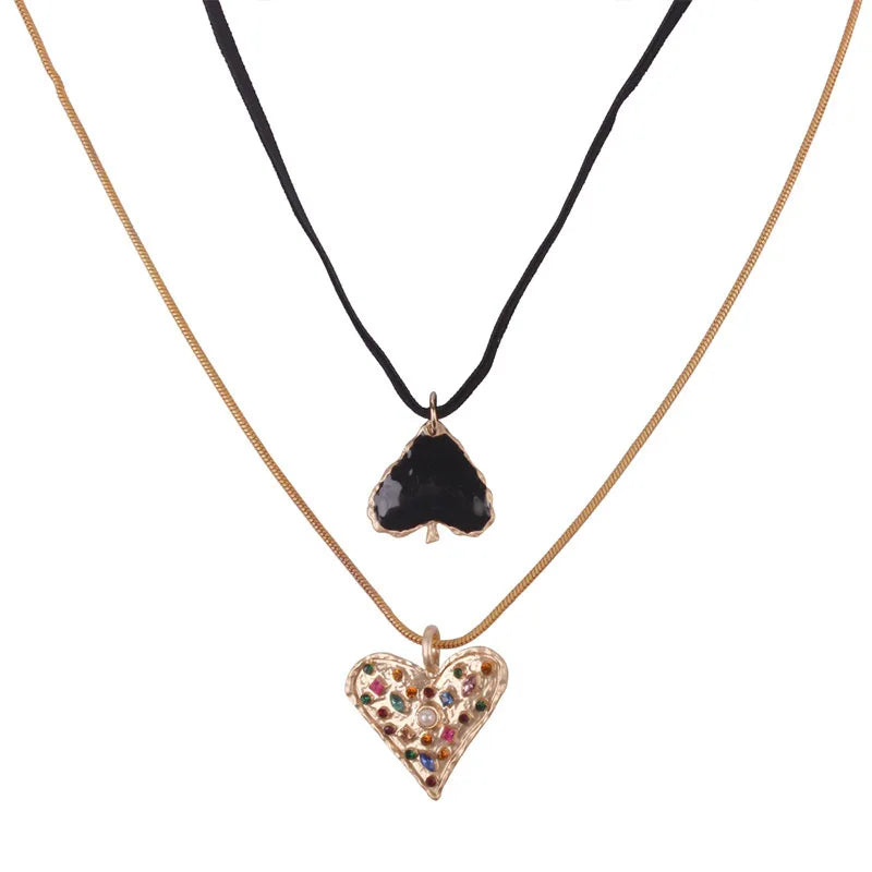 Big Love Heart Collar Choker Necklaces