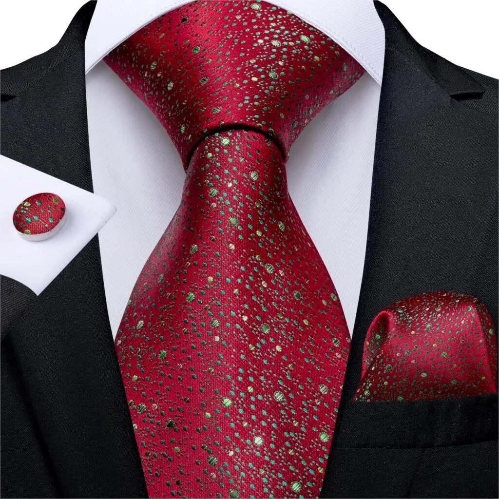 Red Men's Tie Set