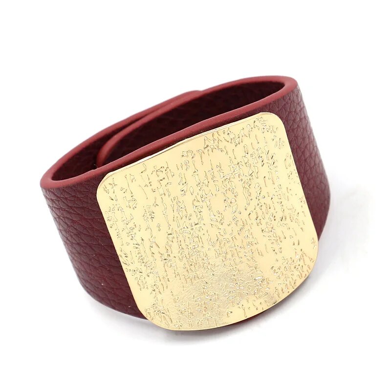 Leather Punk Style Bracelet