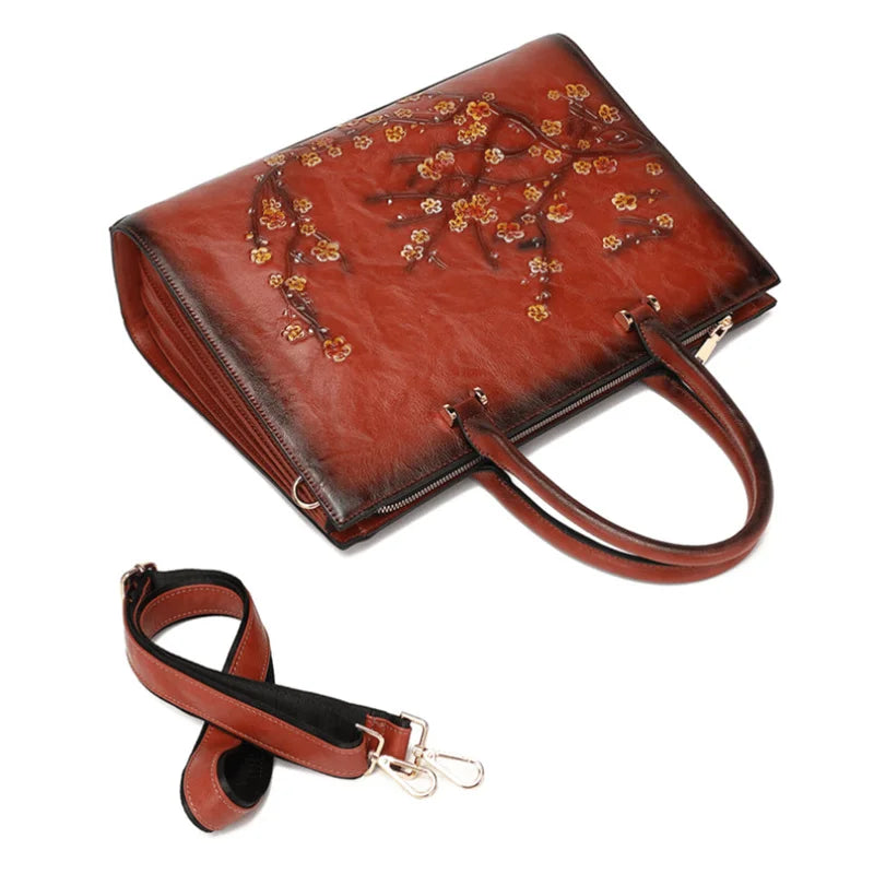 Vintage Embossed Women Shoulder Bag