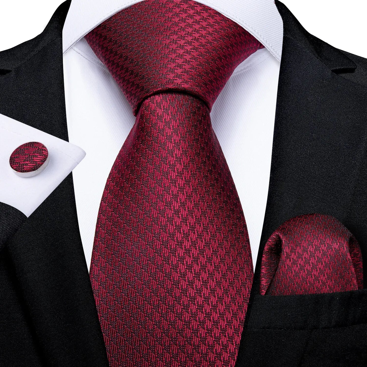 Red Men's Tie Set