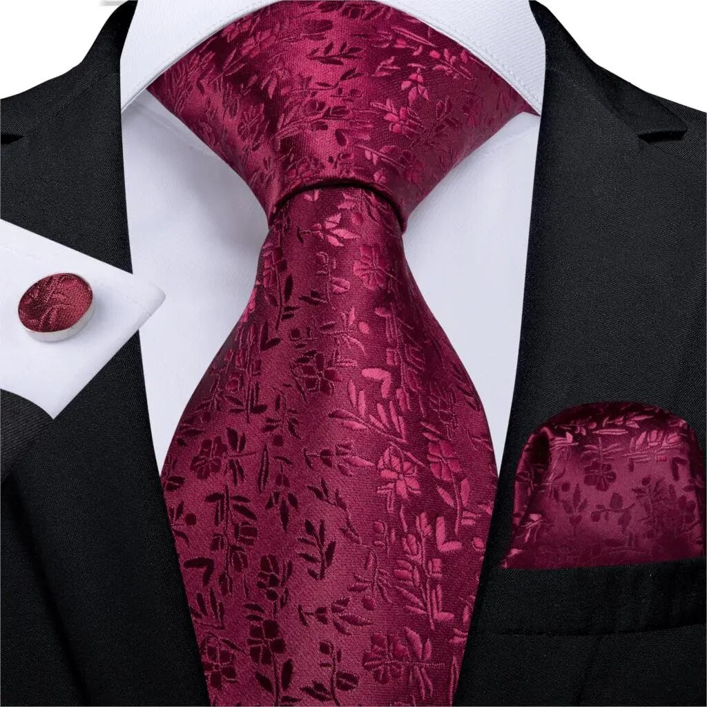 Red Men's Tie Set