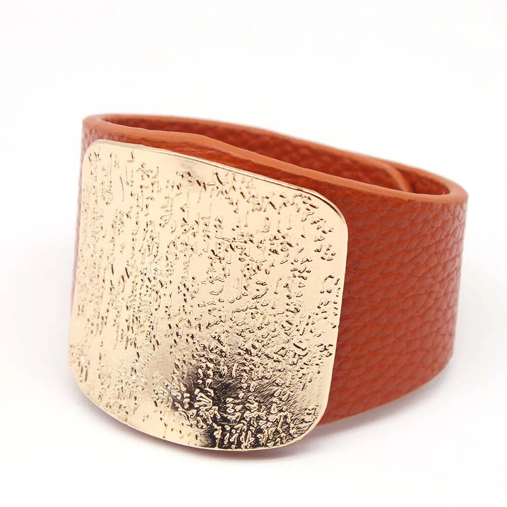 Leather Punk Style Bracelet
