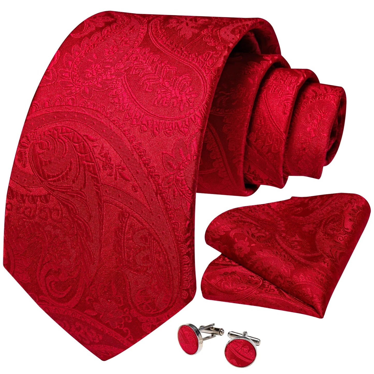 Red Men's Tie Set