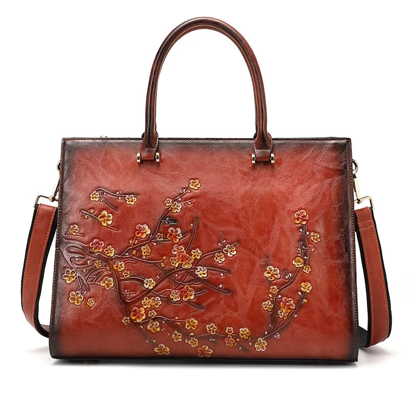 Vintage Embossed Women Shoulder Bag