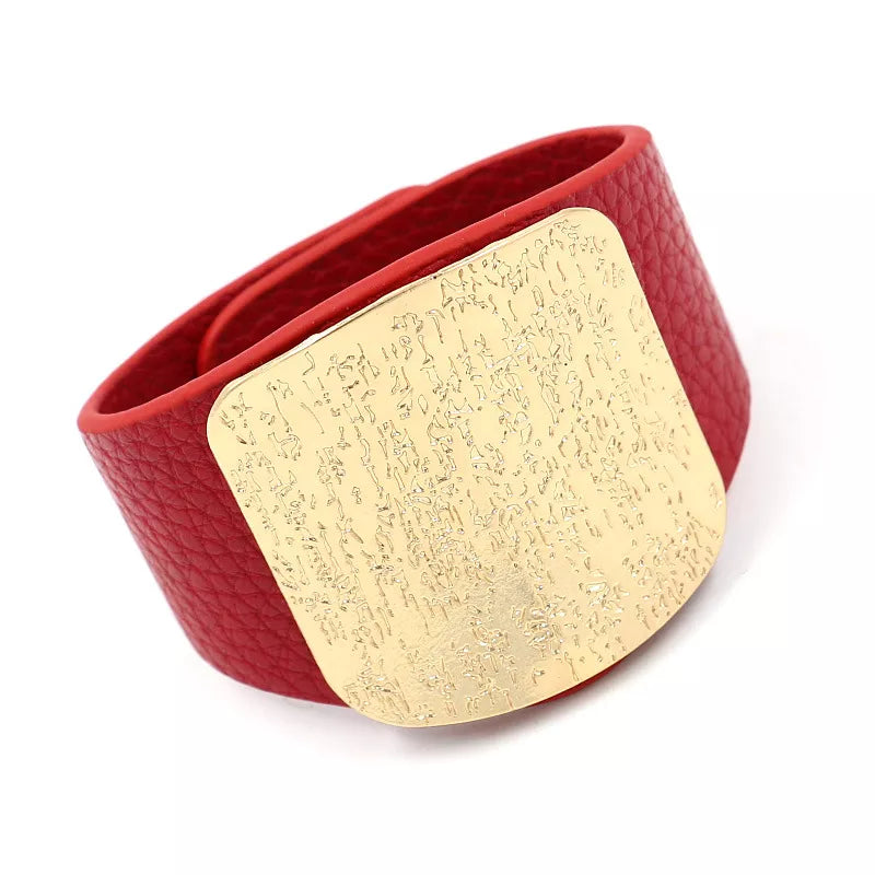 Leather Punk Style Bracelet