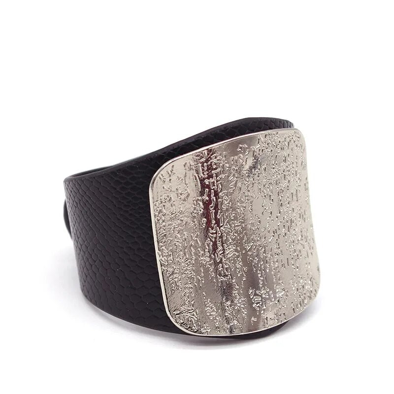 Leather Punk Style Bracelet