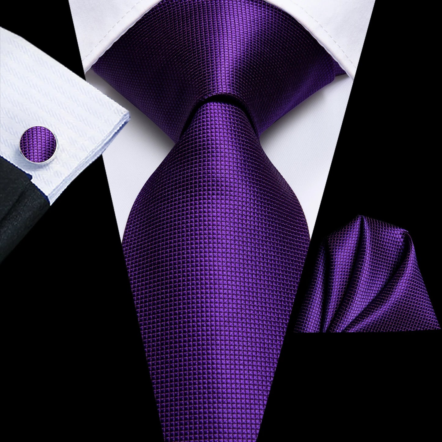 Light Purple Silk Tie Set