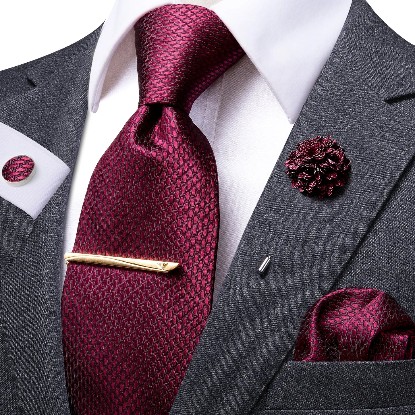 Paisley Silk Men's Tie Set