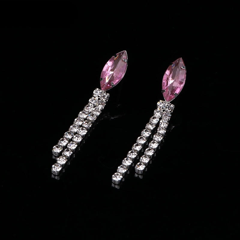 Pink Crystal Jewelry Sets