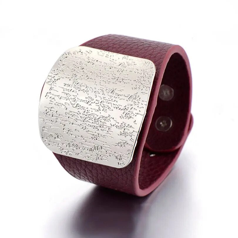 Leather Punk Style Bracelet