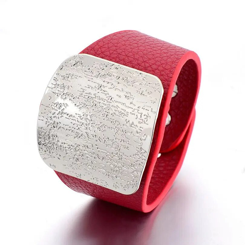 Leather Punk Style Bracelet