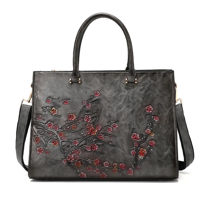 Vintage Embossed Women Shoulder Bag