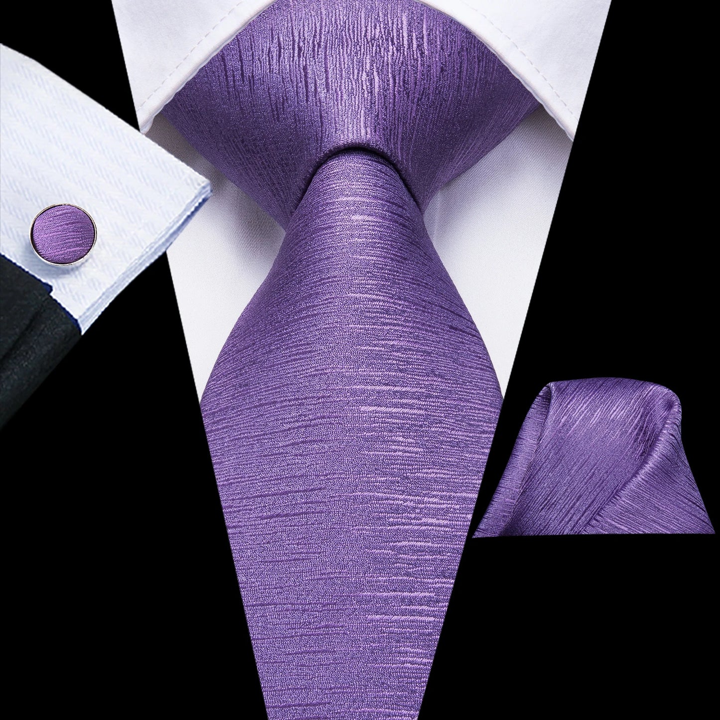 Light Purple Silk Tie Set