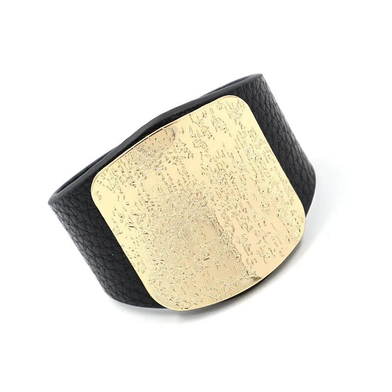 Leather Punk Style Bracelet