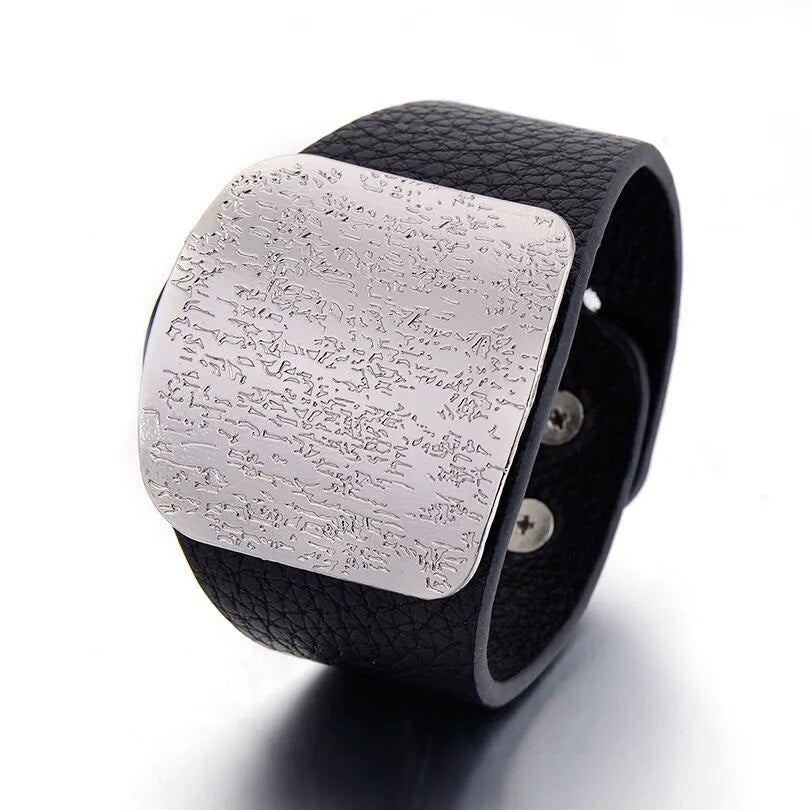 Leather Punk Style Bracelet