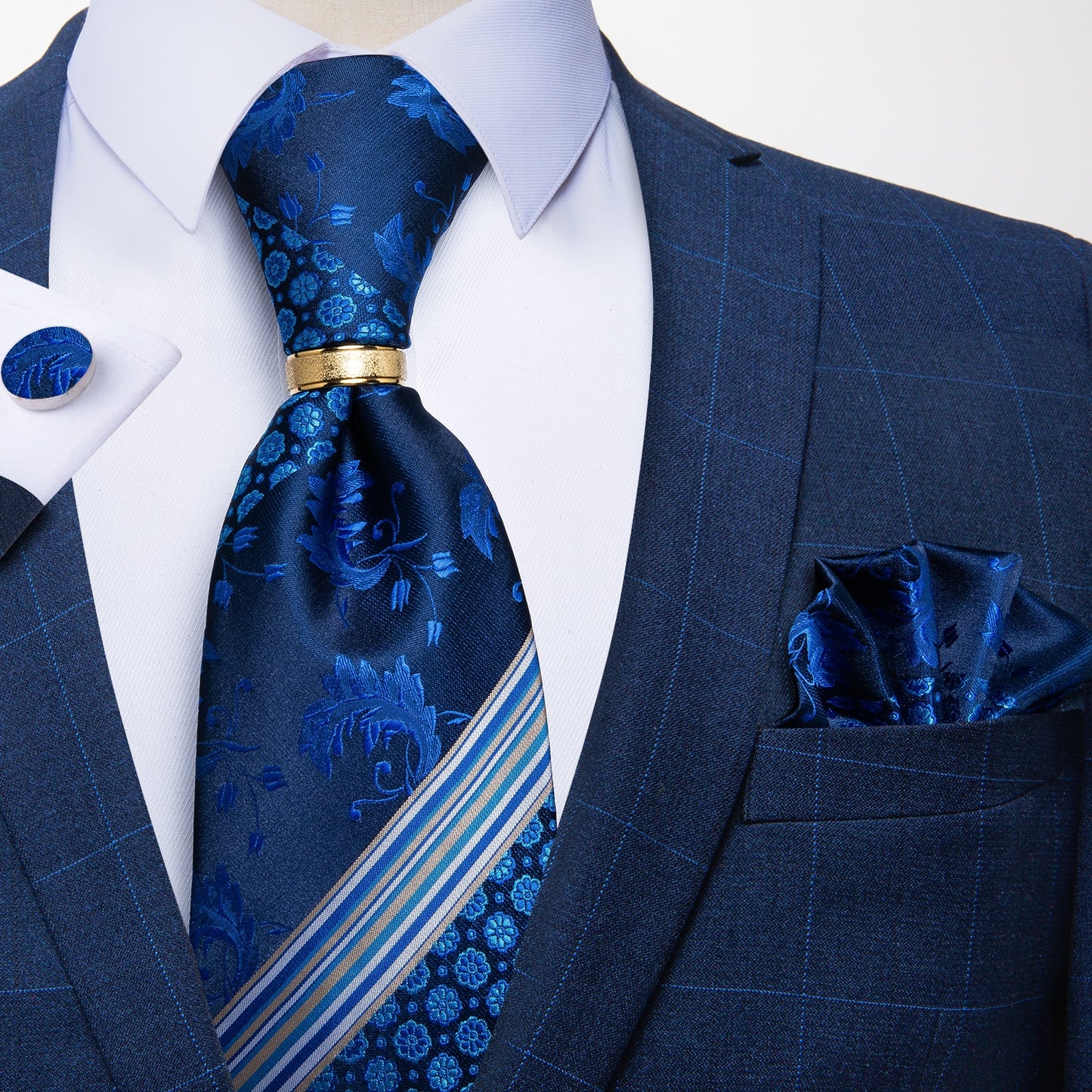 Luxury Striped Silk Woven Ties