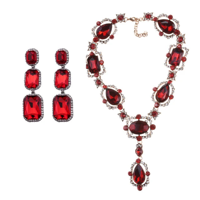 Austrian Crystal Glass Choker Necklace