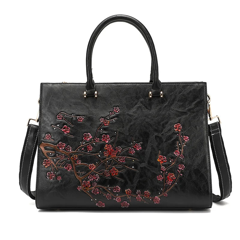 Vintage Embossed Women Shoulder Bag