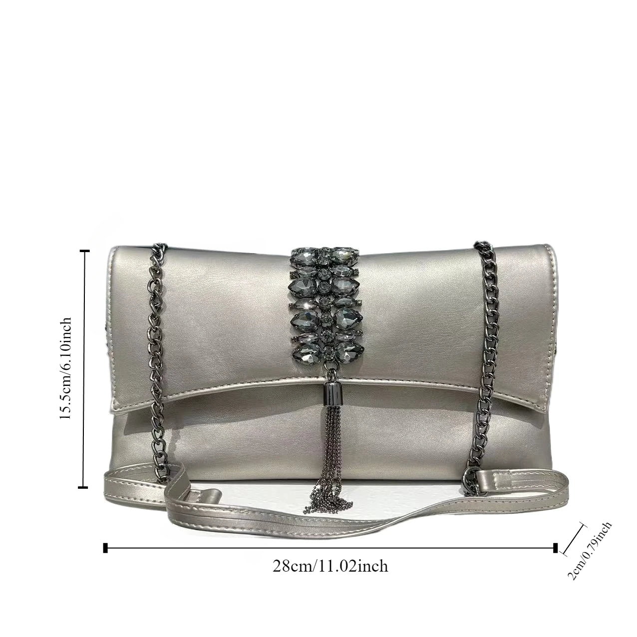 Ladies Tassel Elegant Envelope Handbag