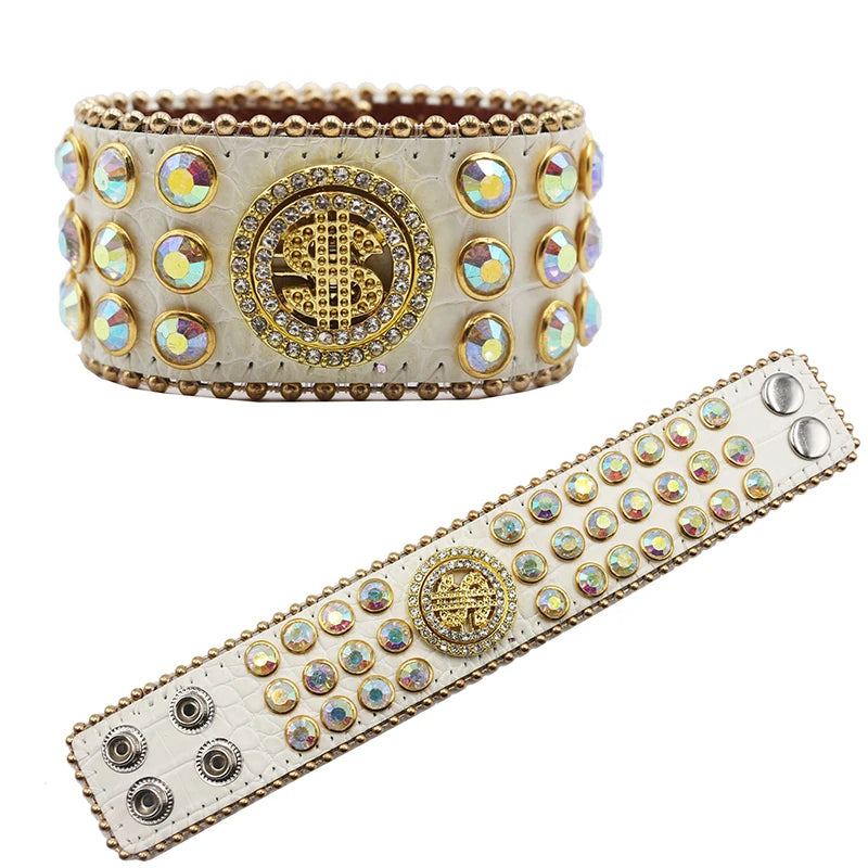 Decompression Rhinestone Bracelet