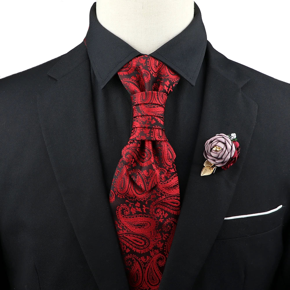 Paisley Tie & Brooch Set