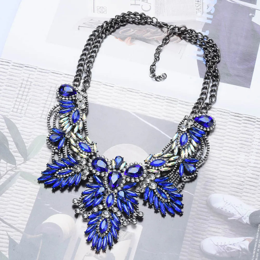 Bohemian Rhinestone Chunky Choker