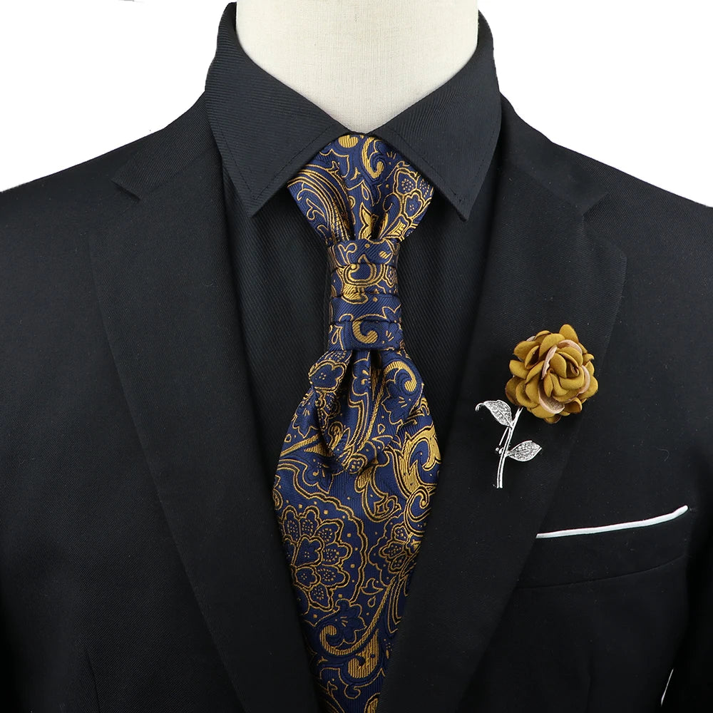 Paisley Tie & Brooch Set