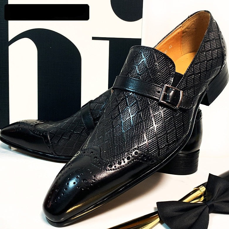 Black Coffee Wingtip Loafers