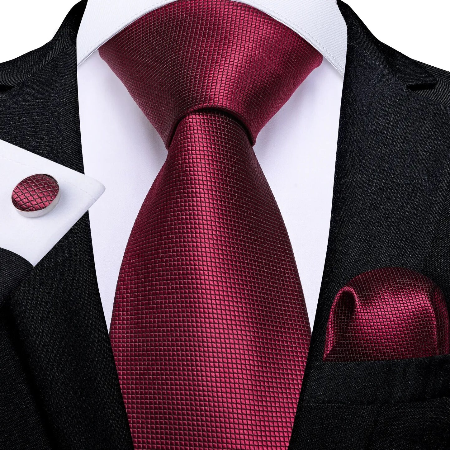 Red Men's Tie Set
