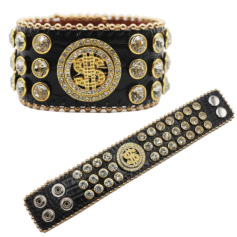 Decompression Rhinestone Bracelet