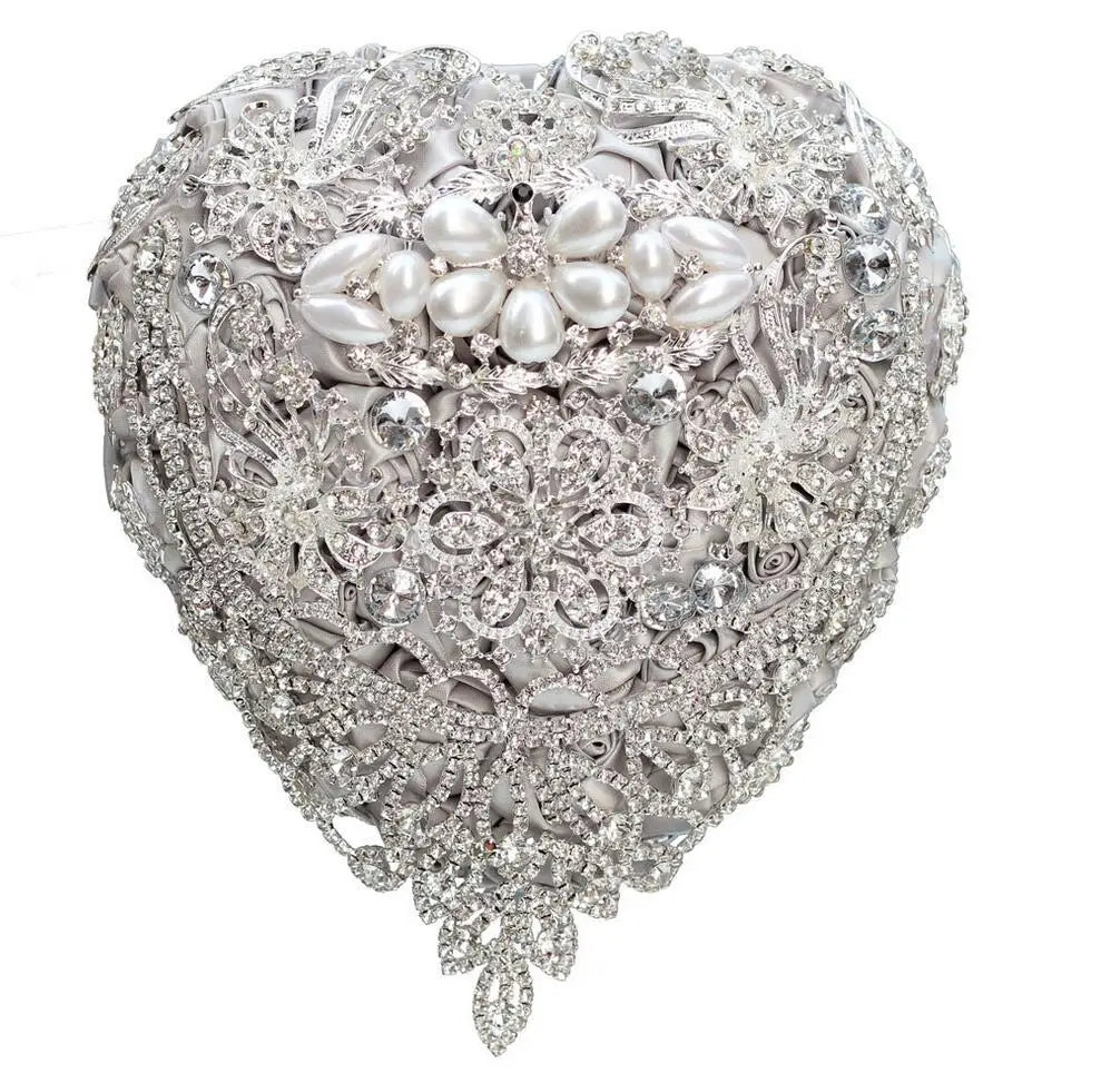 Rhinestone Jewelry Brooch Bouquet