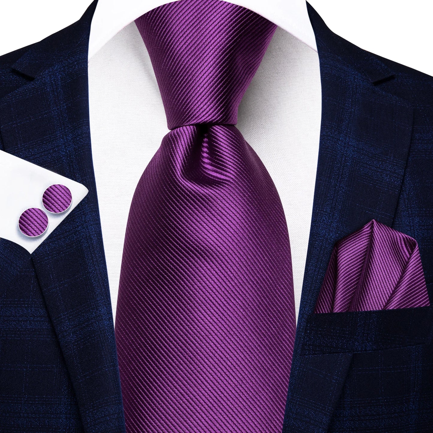 Light Purple Silk Tie Set