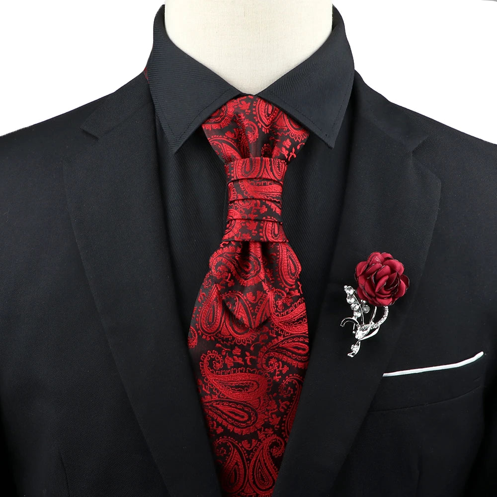 Paisley Tie & Brooch Set