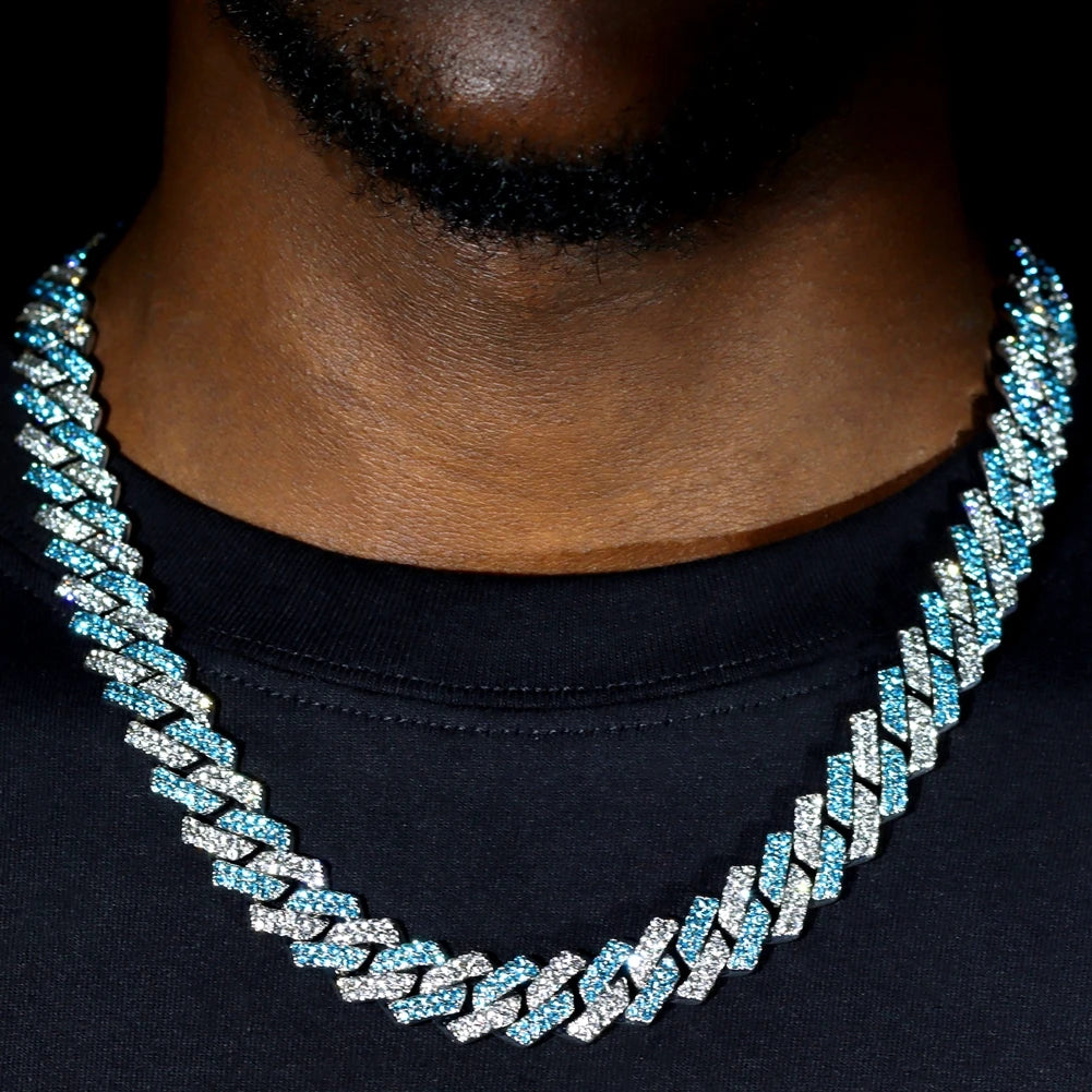 14mm Multicolor Iced Out Necklace