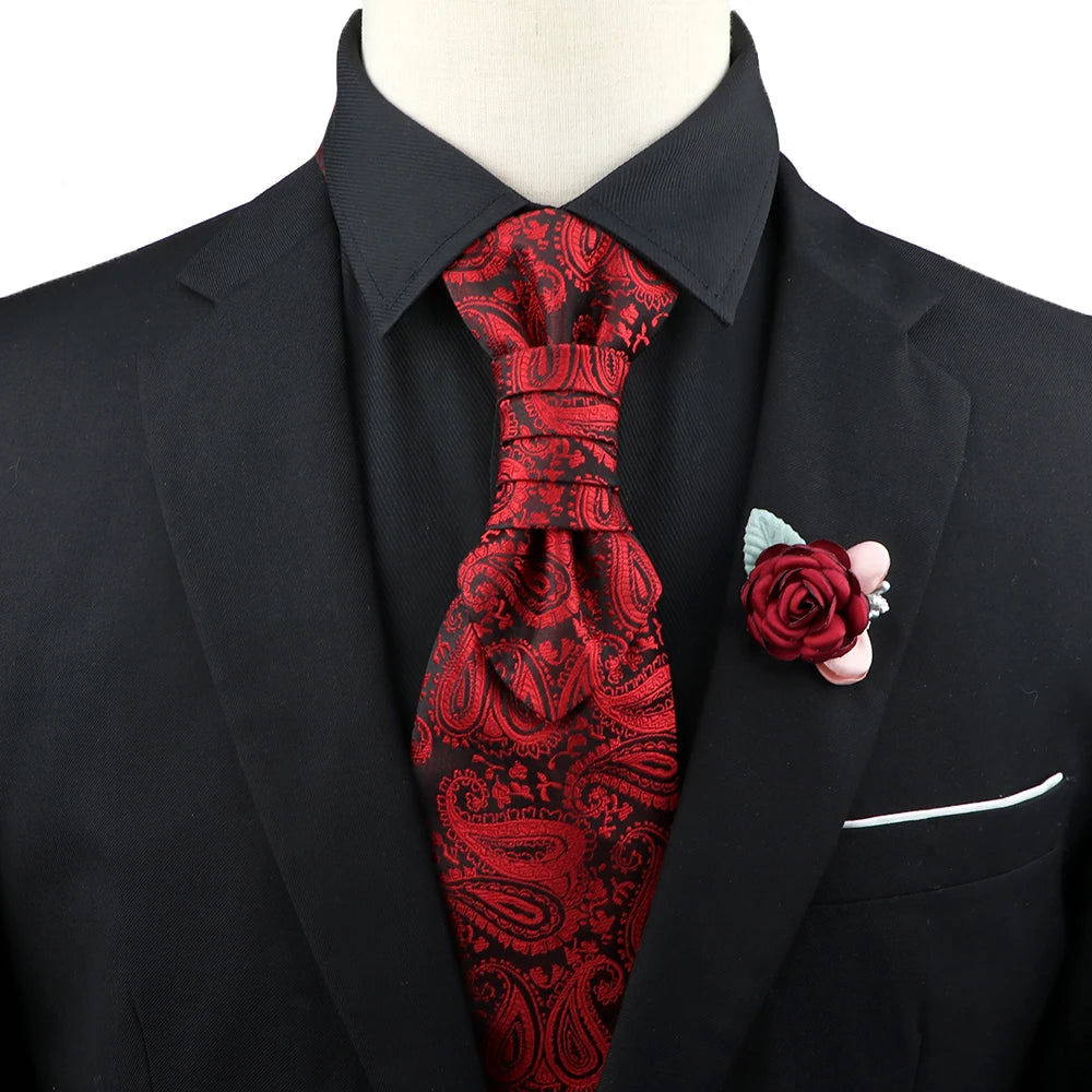 Paisley Tie & Brooch Set