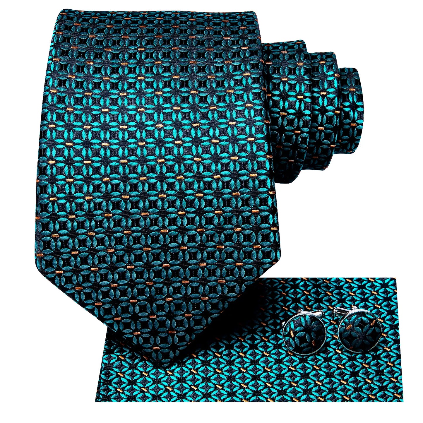 Royal Blue Silk Necktie Set