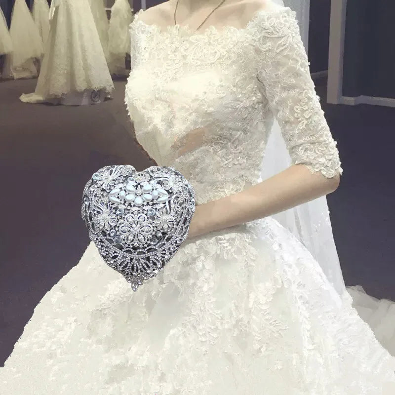 Rhinestone Jewelry Brooch Bouquet