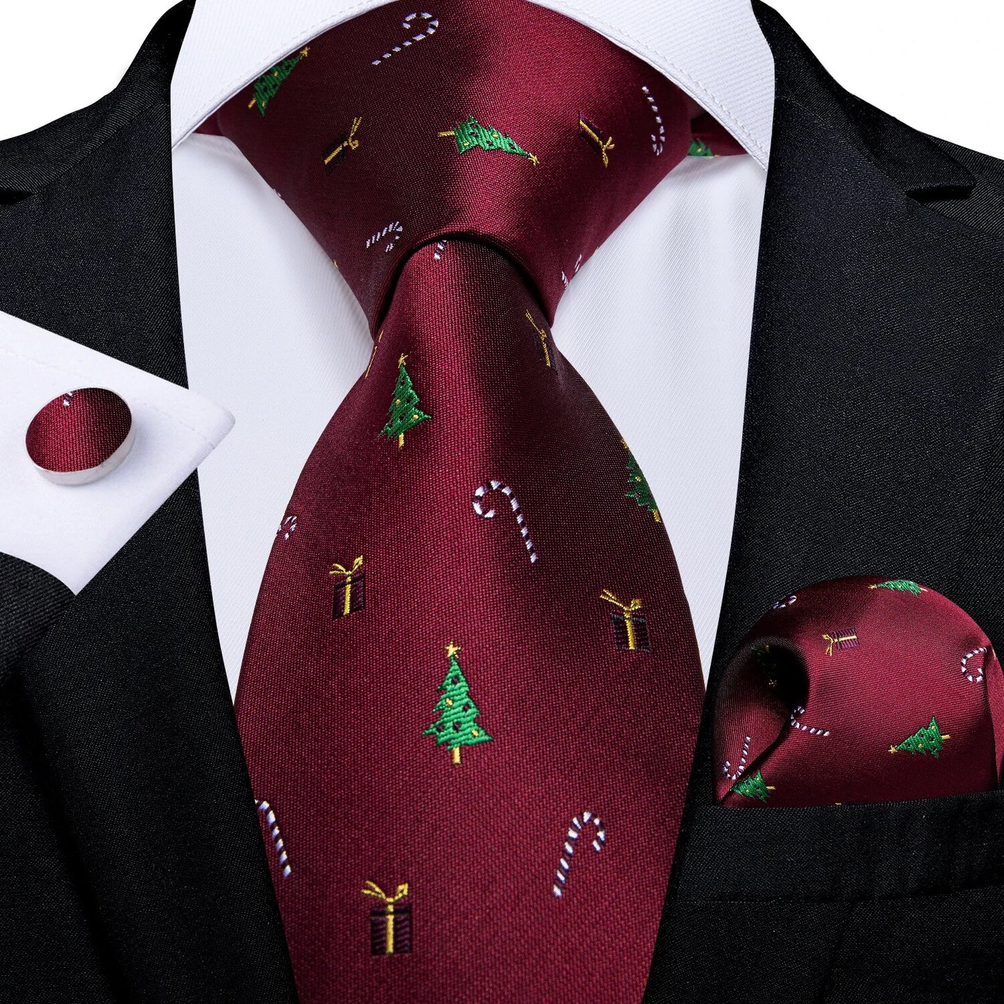 Red Men's Tie Set