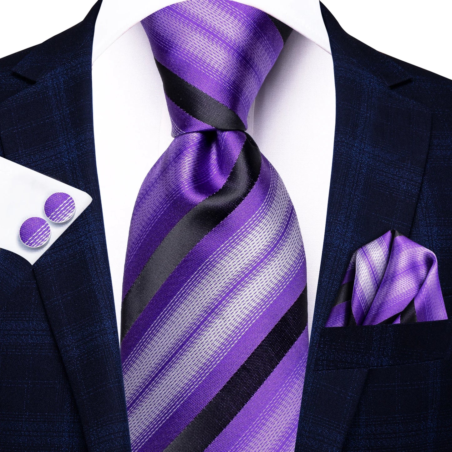 Light Purple Silk Tie Set