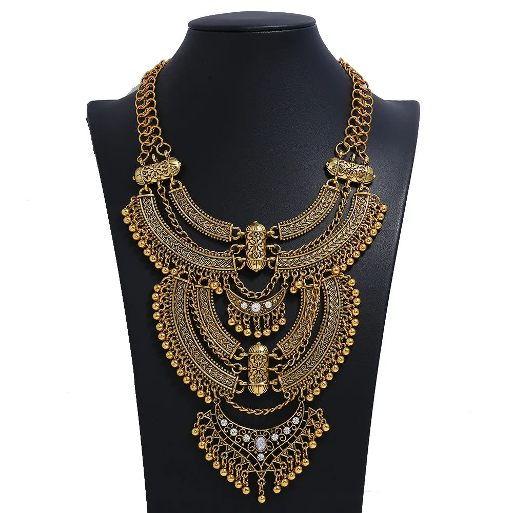 Large Collar Statement Gypsy Necklace