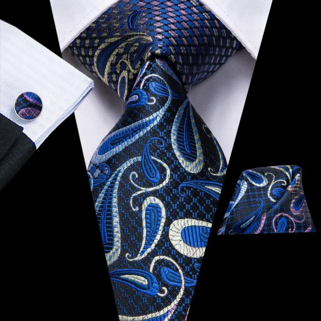 Red Purple Paisley Men's Ties