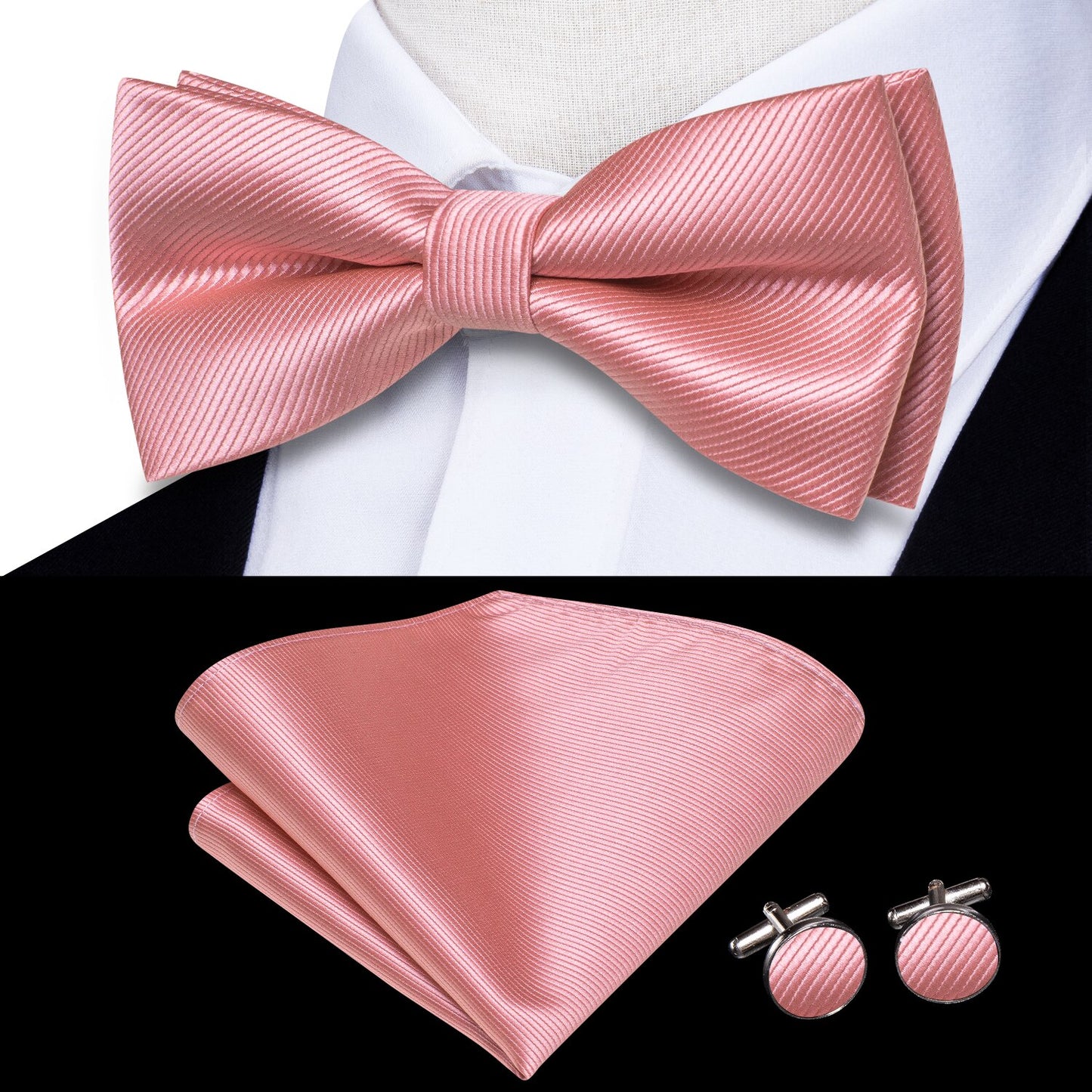 Bowtie Jacquard Adult Bow Tie Set