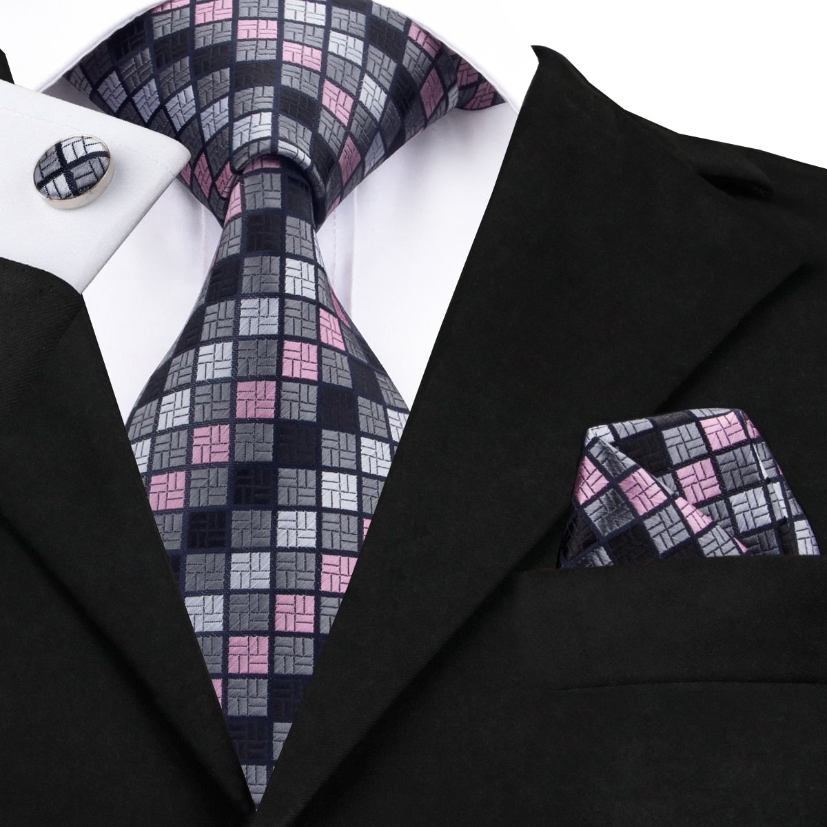 Novelty Silk Wedding Tie Set