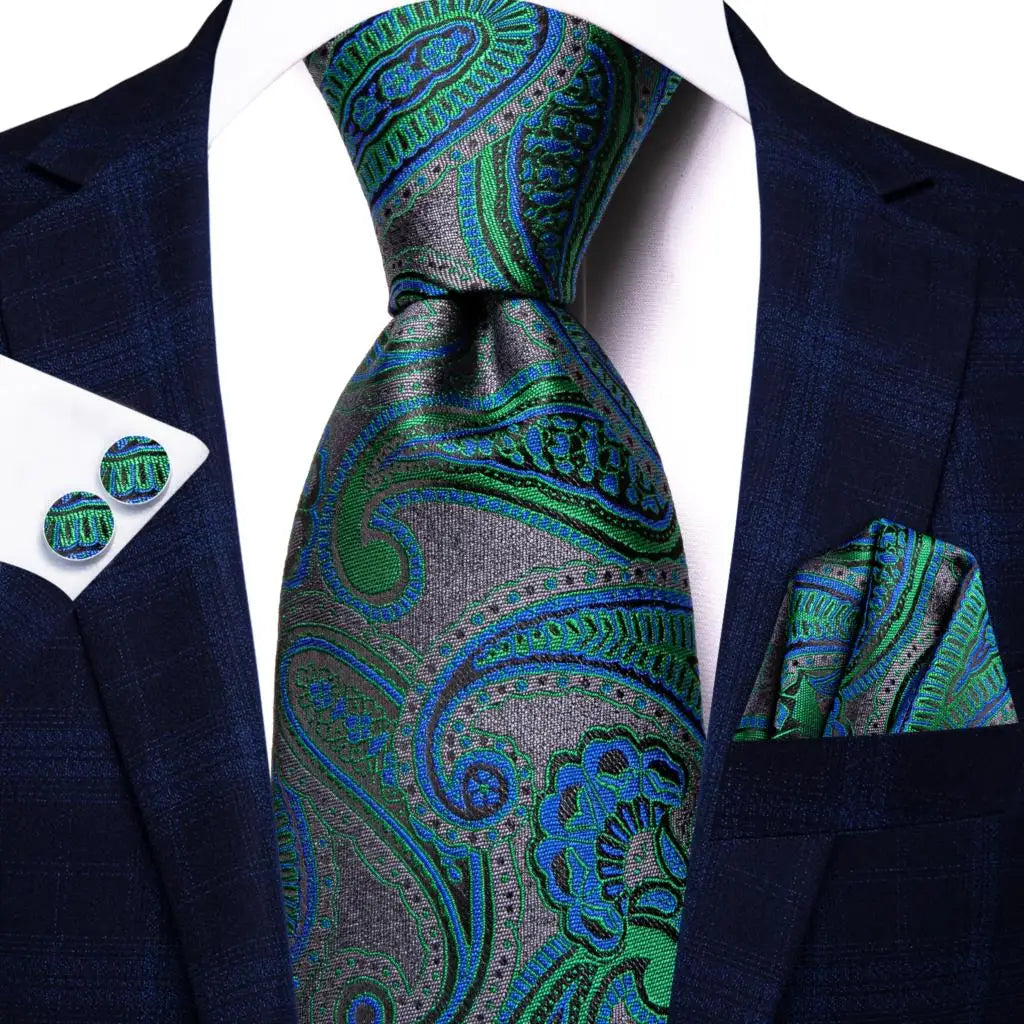 Red Purple Paisley Men's Ties