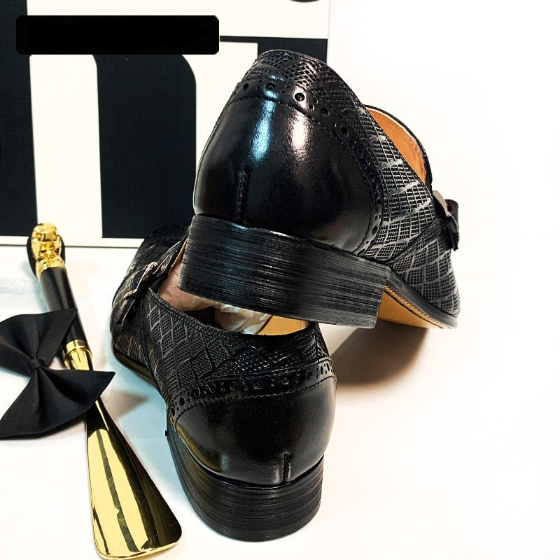 Black Coffee Wingtip Loafers