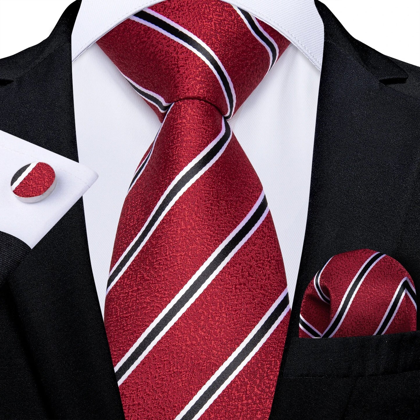 Red Men's Tie Set