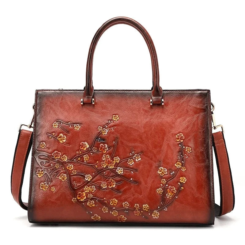 Vintage Embossed Women Shoulder Bag