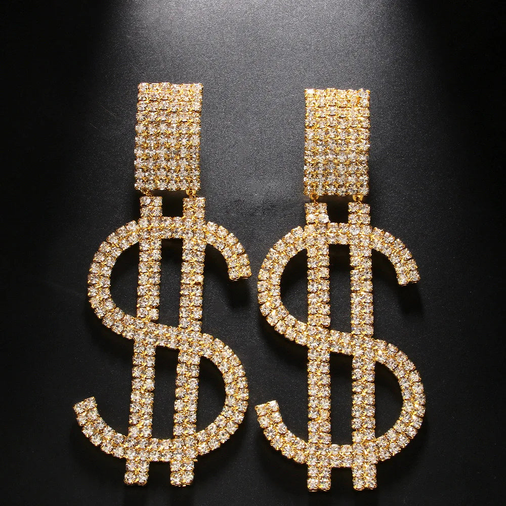 Exaggerated Dollar Earrings