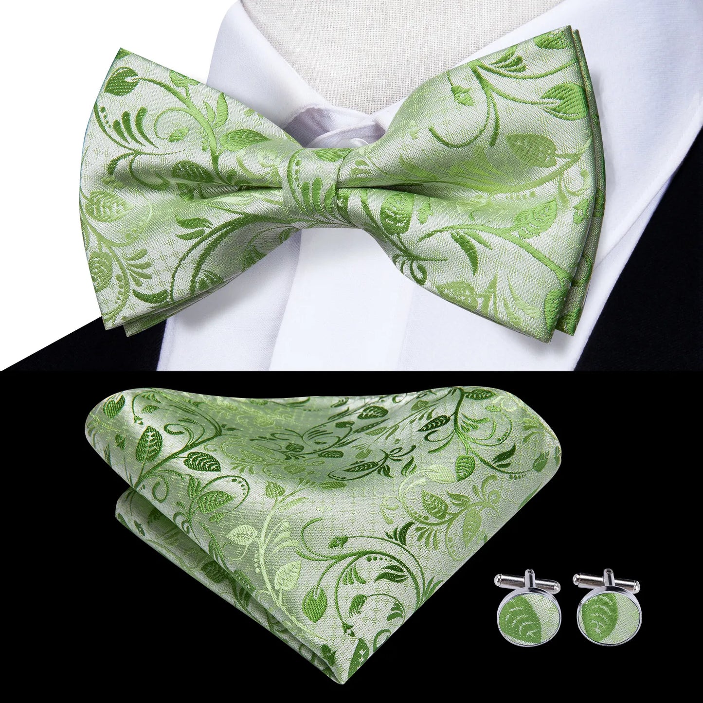 Bowtie Jacquard Adult Bow Tie Set
